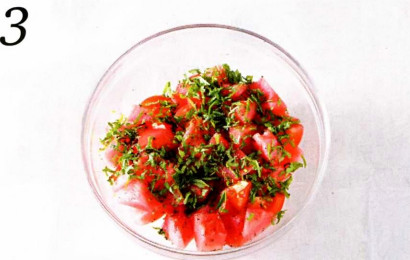 салат арбузная долька пошаговый рецепт  с фото	 