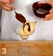десерт +из груши +с шоколадом