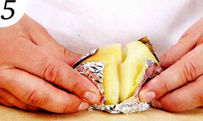   картофель запеченный со сметаной