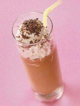 Коктель Нефертити шоколадное мороженое 100 гр. сливки 50 мл коньяк 30 мл 