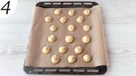 Разогрейте духовку до 200 °С. Застелите противни пергаментом. Выложите тесто в кулинарный мешок и отсадите на противни круглые булочки размером чуть меньше мячика для пинг-понга. Посыпьте пармезаном.  