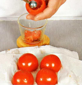  помидоры с сыром и креветками   с фото 
