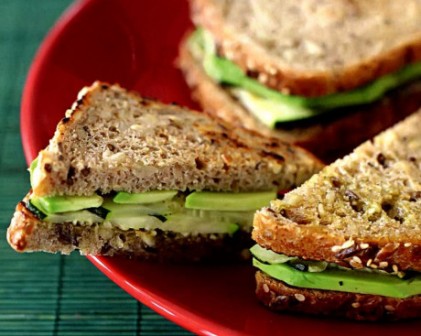 зеленый  сэндвич 